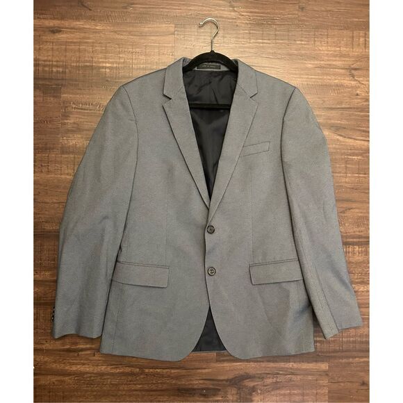 Hugo Boss Gray Flecked Dot Blazer Sports Coat, Sz 40R, MSRP $645 - Picture 1 of 12